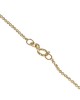Diamond 3 Row Circle Pendant on Cable Chain Necklace